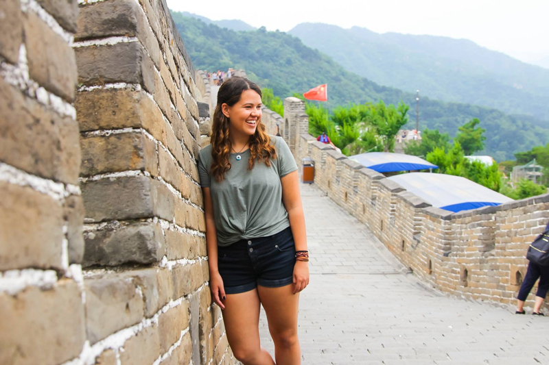 Jennifer Welch '19 in China