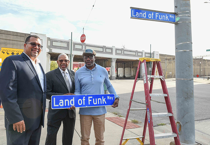 Newly designated street name, Land of Funk Way