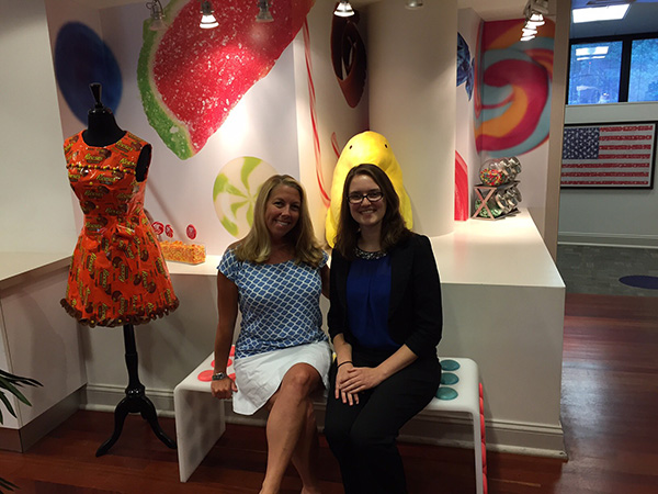 Julia with her supervisor Liz Clark at the National Confectioners Association during her internship in Washington D.C., summer 2015.