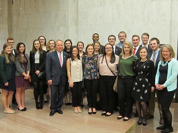 The 2017 Dayton2DC cohort poses with Rep. David Joyce of Ohio at the Library of Congress.