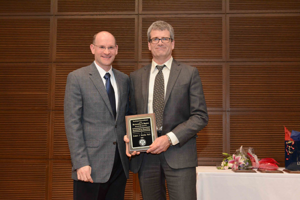 Robert Brecha received the award for Outstanding Teaching.