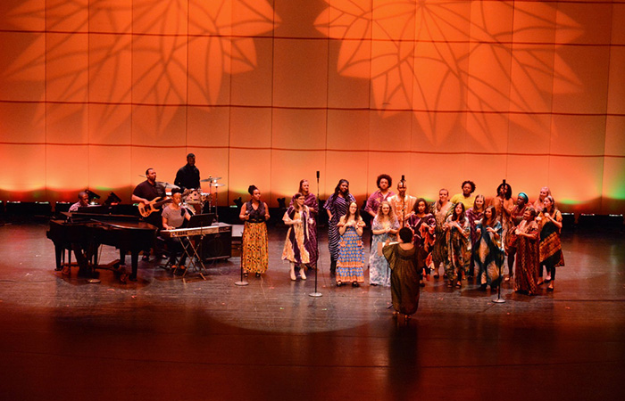 The department of music's Ebony Heritage Singers.
