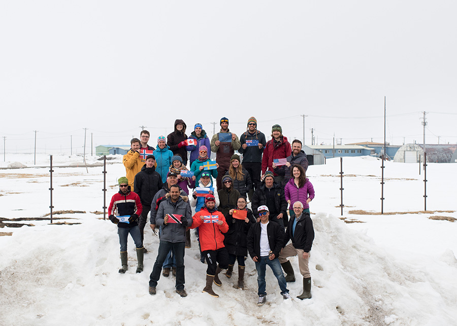 Research group in Alaska