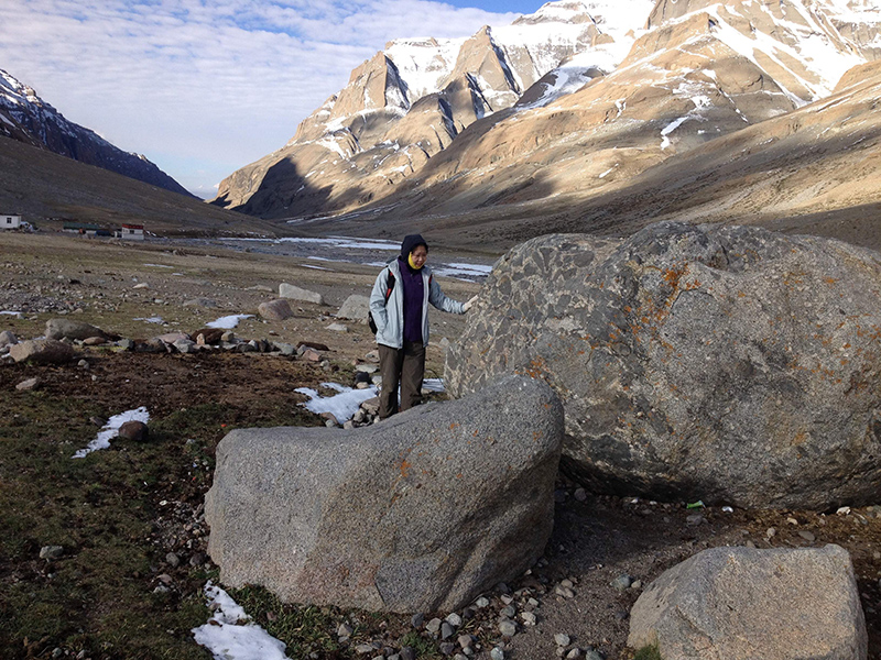 Studying glacier melt in Tibet