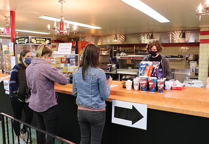 Moviegoers hit the concession stand before enjoying the 2020 Dayton Independent Film Festival.