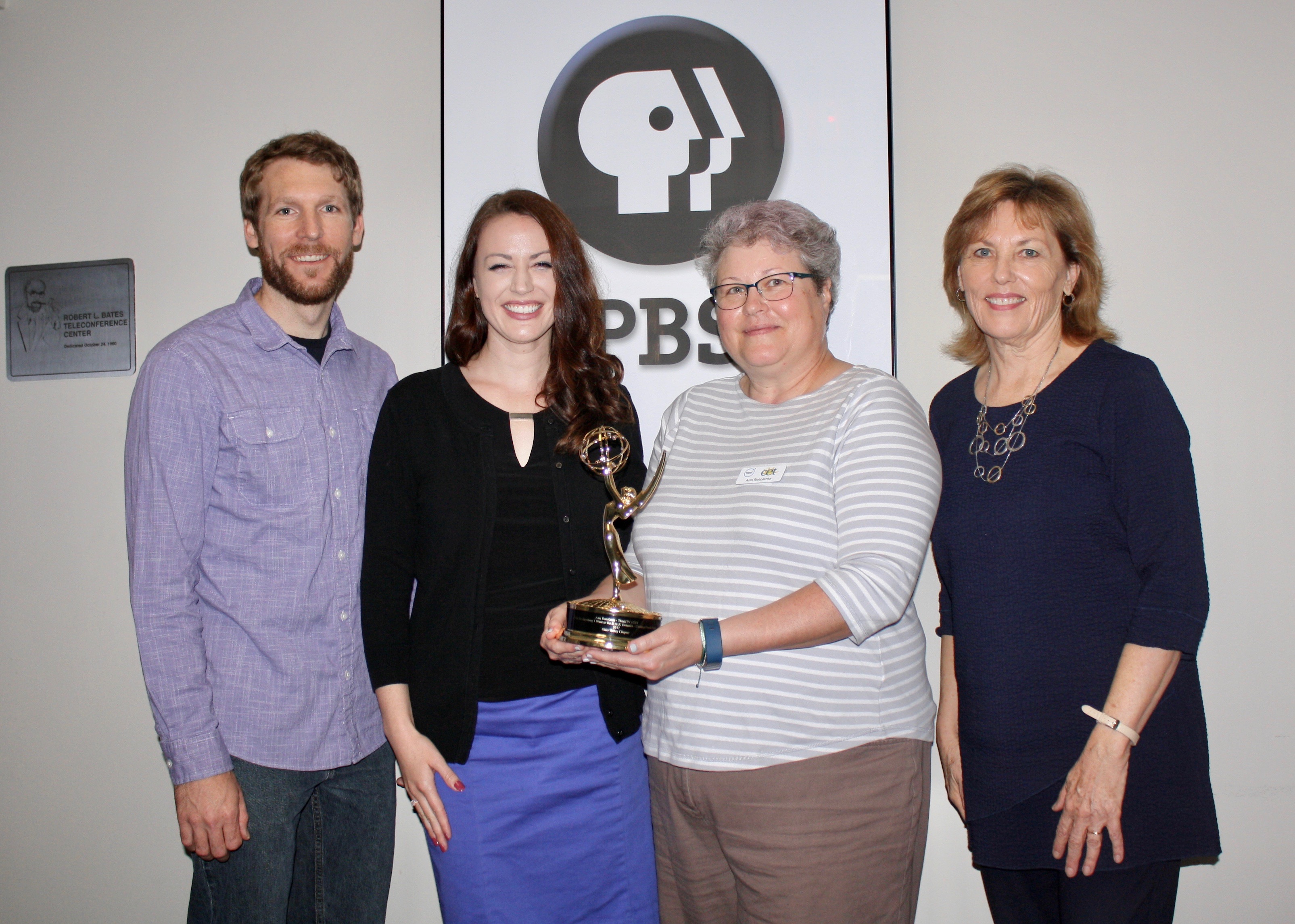 Katie Wright with the Emmy Award-winning producers of the show “I Can be Anything I Want to Be, A to Z."