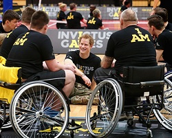 Prince Harry with Invictus competitors (from invictusgames.org)