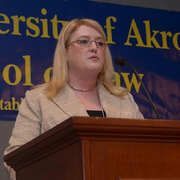 Tracy Reilly at the University of Akron School of Law's 17th annual Symposium on Intellectual Property Law and Policy on March 9, 2015. 