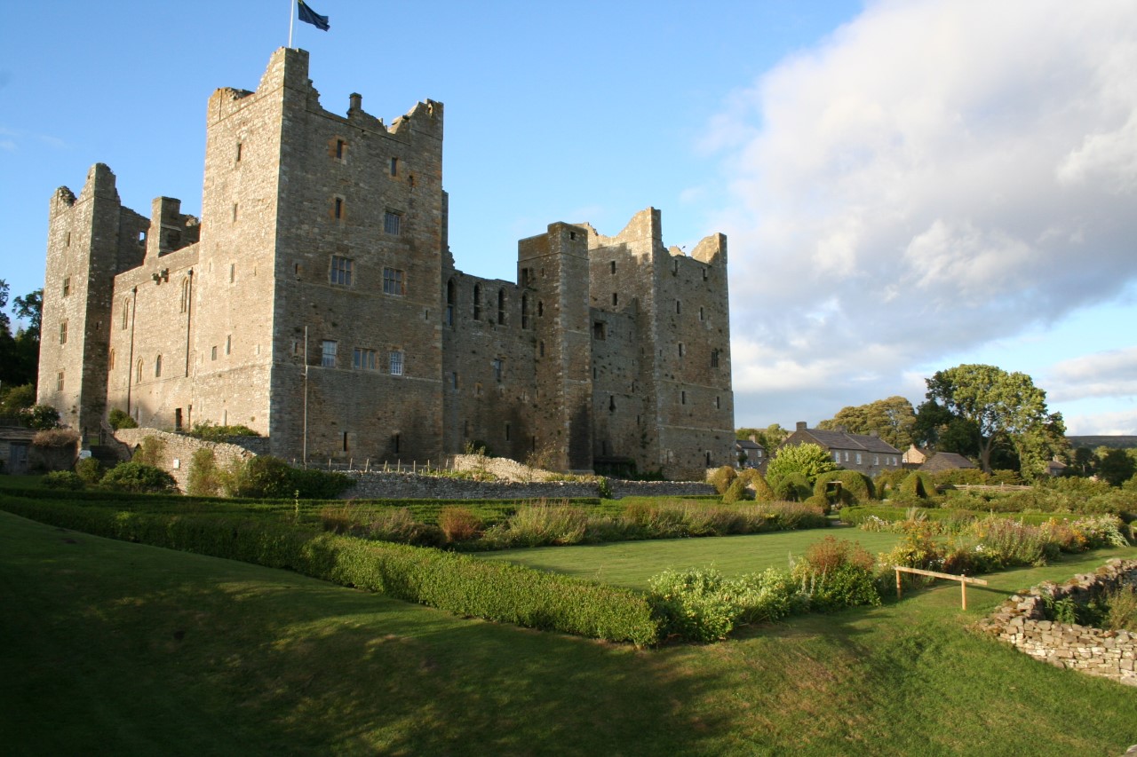 Bolton Castle, in the United Kingdom, has a beautiful Mary garden in addition to its rose garden, vineyard and maze.