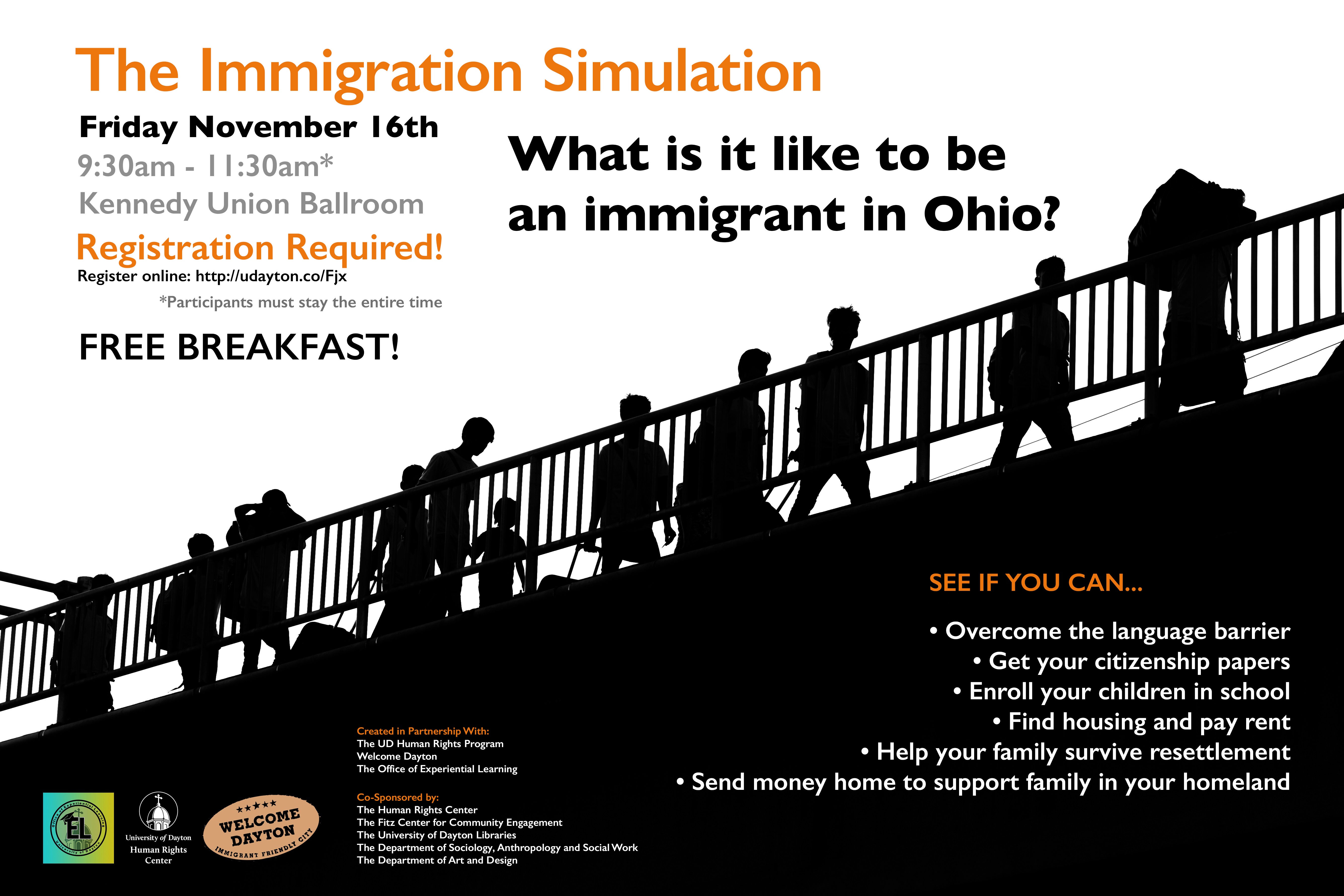 Immigration Simulation poster.