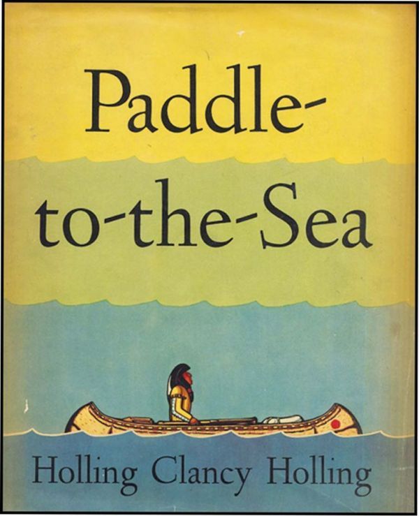 Original cover artwork for author-illustrator Holling Clancy Holling's "Paddle-to-the-Sea."