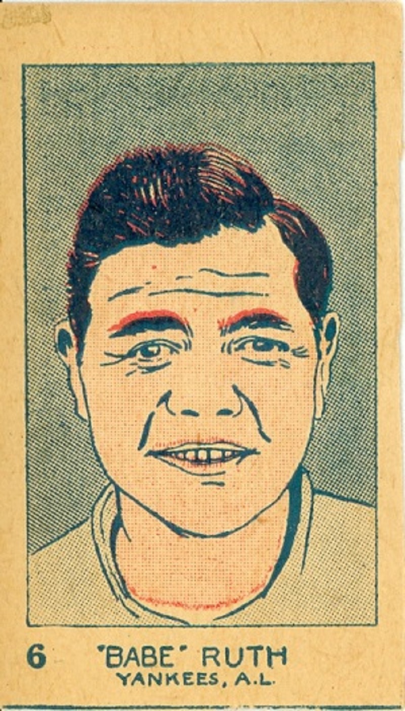 Baseball card: Babe Ruth.