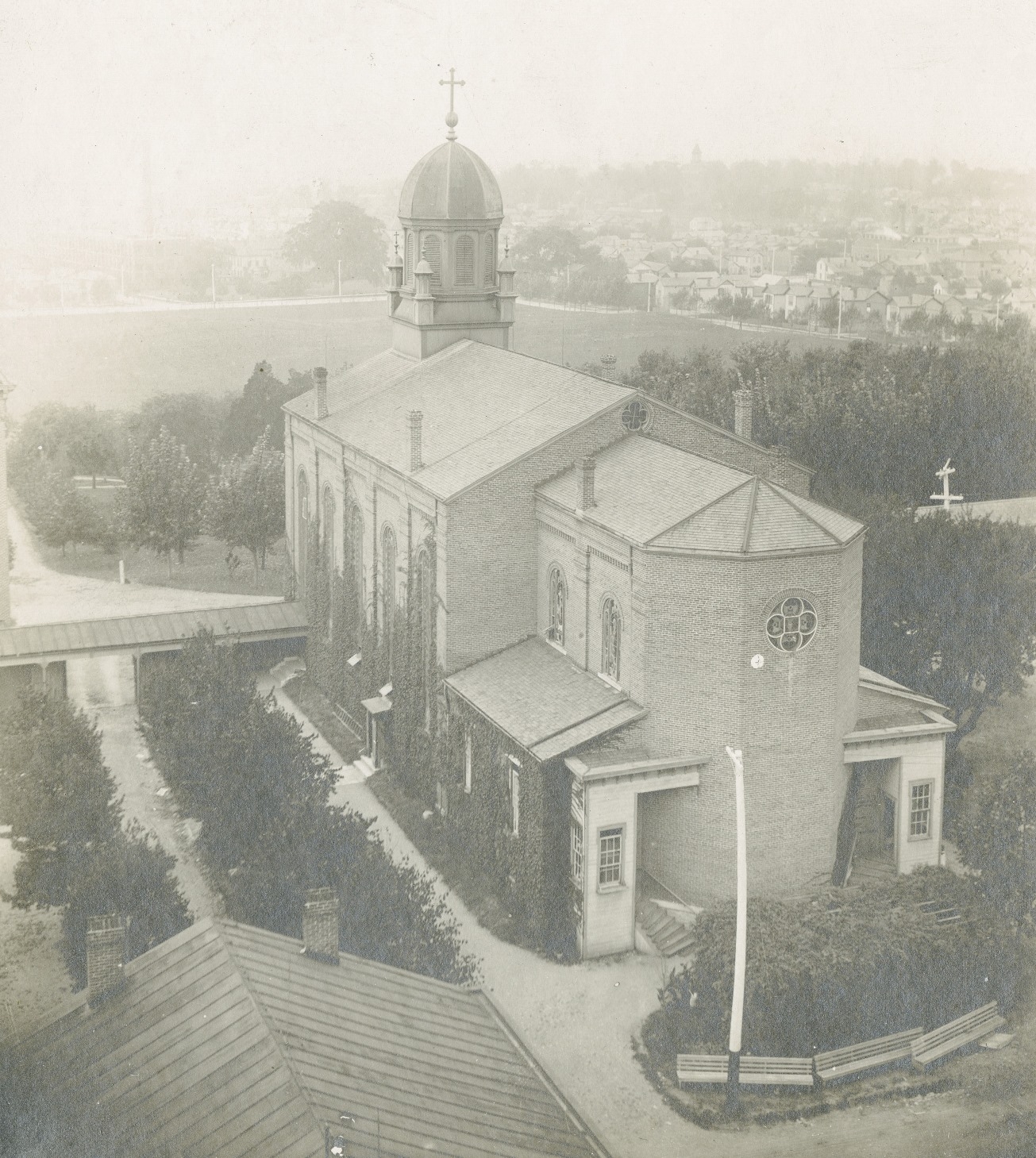 Rear view of the Chapel, 1900.
