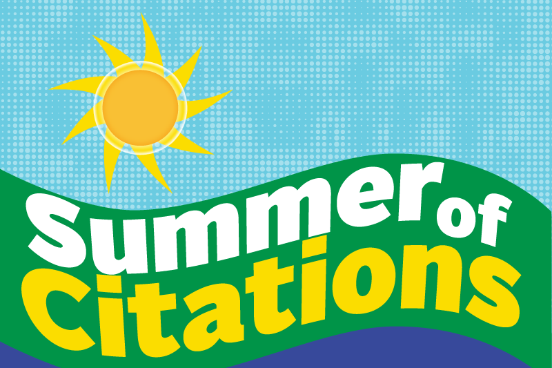 Color graphic representing the Summer of Citations