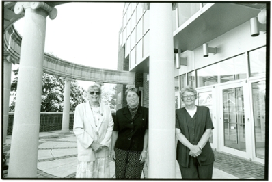 Inaugural recipients of the Miryam Award, 1996: Betty Perkins (history); Elaine Dreidame; Doris Drees