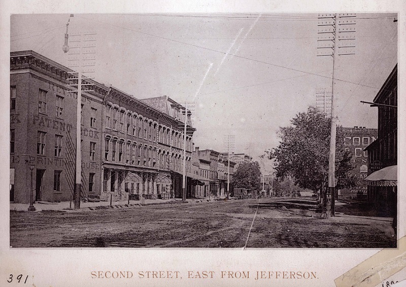 Picture of Second Street in 1898