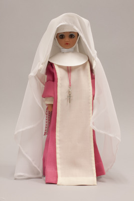 Dying to get some use out of that pink frock you purchased 3 summers ago? It’s perfect for a Sister Servants of the Holy Spirit of Perpetual Adoration costume!