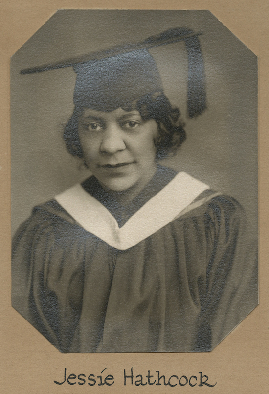 Graduation portrait of Jessie Scott Hathcock '30, the first African American woman to earn a bachelor's degree at UD.