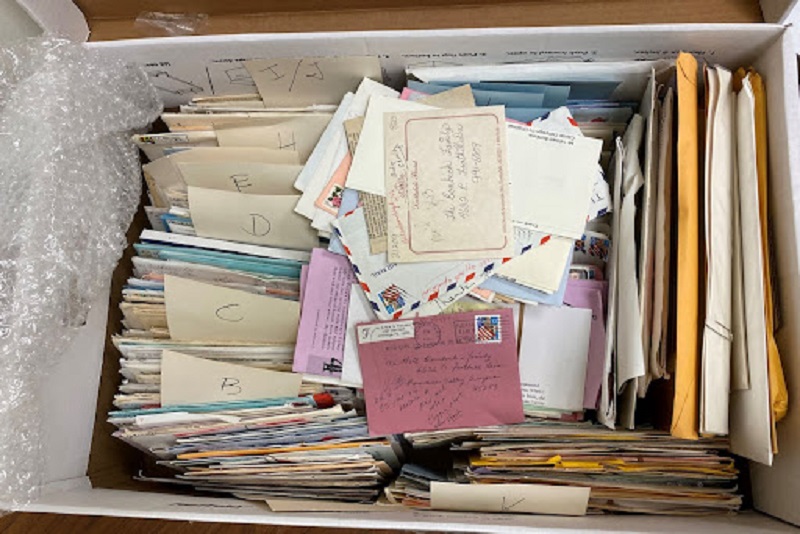 A box of letters