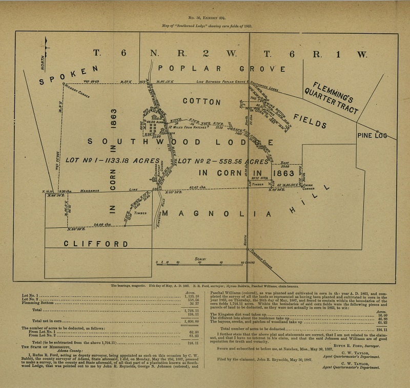 Map of plantation