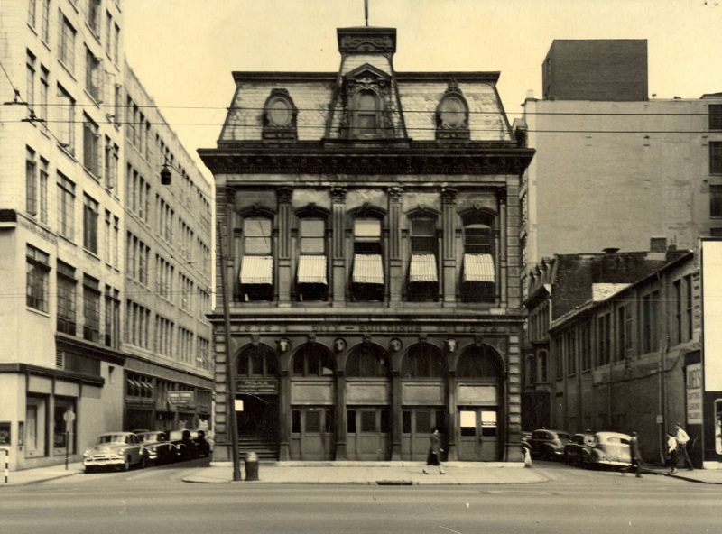 Image of police headquarters, Dayton, Ohio, mid-1900s.