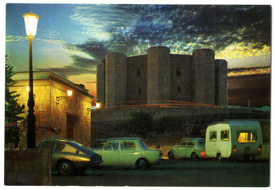 Castel del Monte postcard (Italy).
