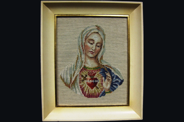 Immaculate Heart of Mary needlepoint