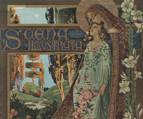 Detail of a Scena Illustrata cover 
