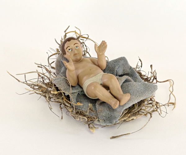 The infant Jesus in a straw manger