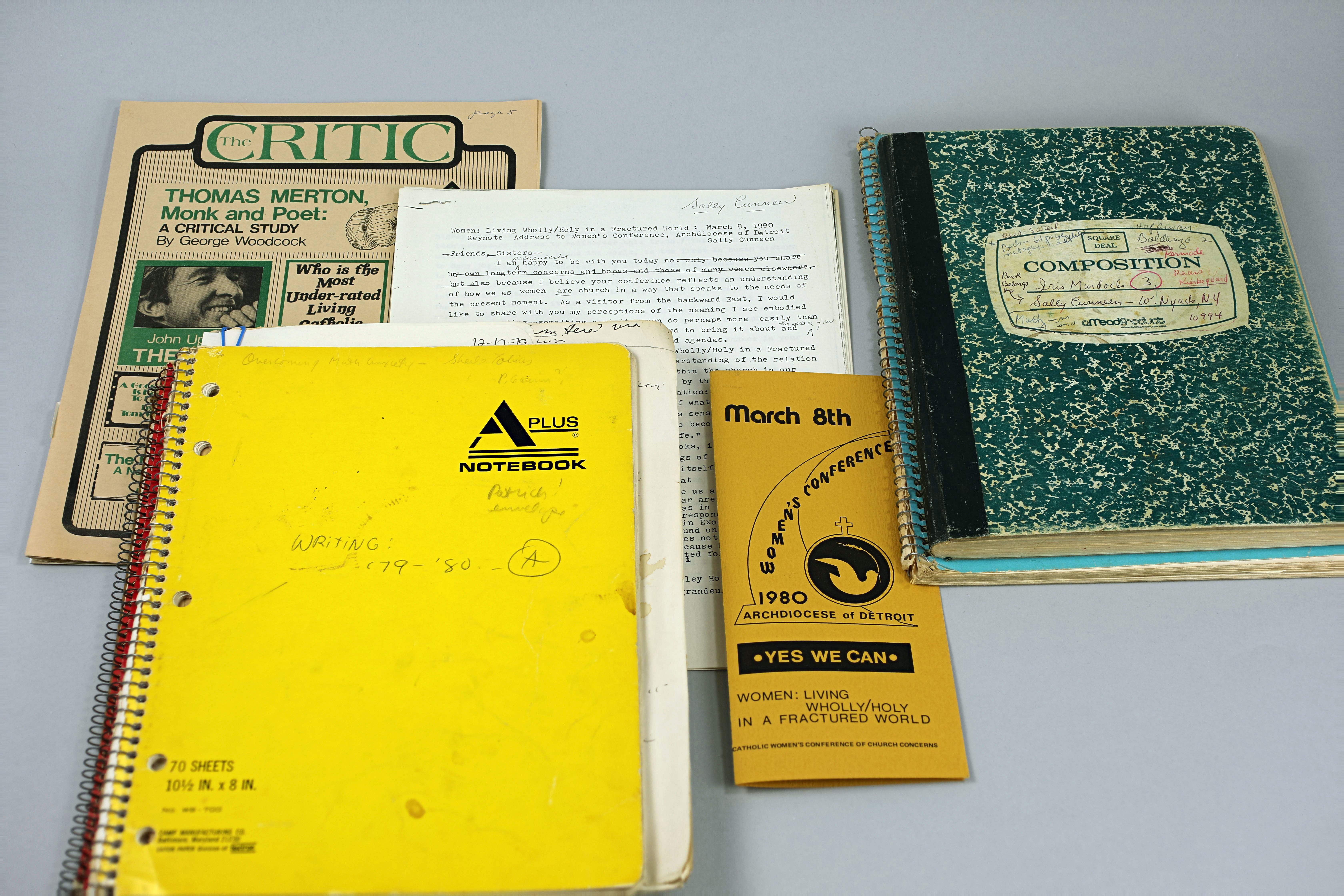 Items from the Sally Cunneen papers archived in the Marian Library