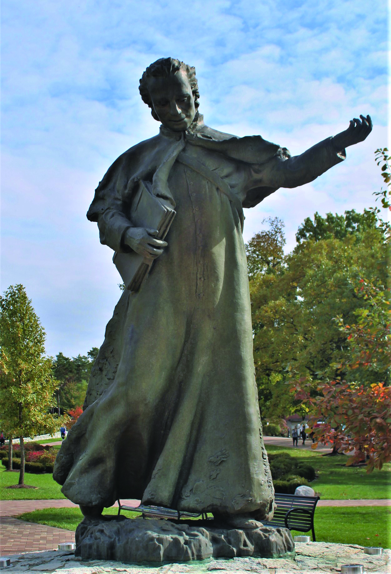 Located on the Central Mall between Kennedy Union and Alumni Hall, this statue of Chaminade was created by Brother Joseph Aspell, S.M. It was commissioned to celebrate the 250th anniversary of Chaminade's birth.