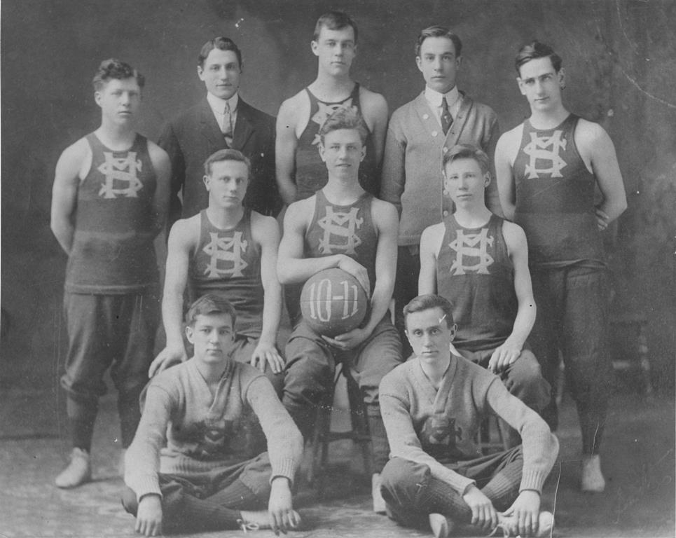 ?St. Mary?s Institute Basketball Team.? From the University Photographs collection, University Archives and Special Collections. 1911. 
