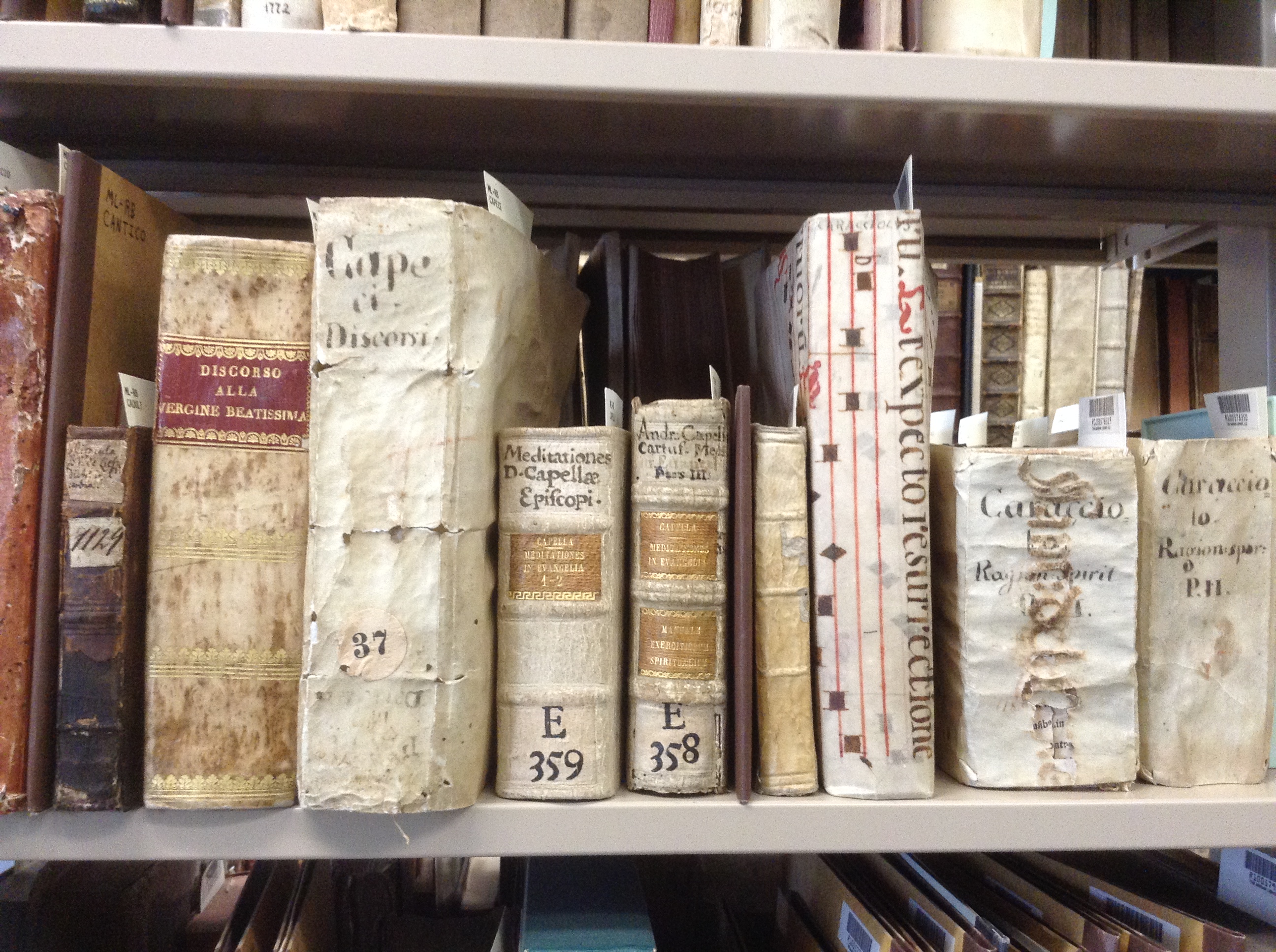 Book bindings, Rare Books Collection, Marian Library.