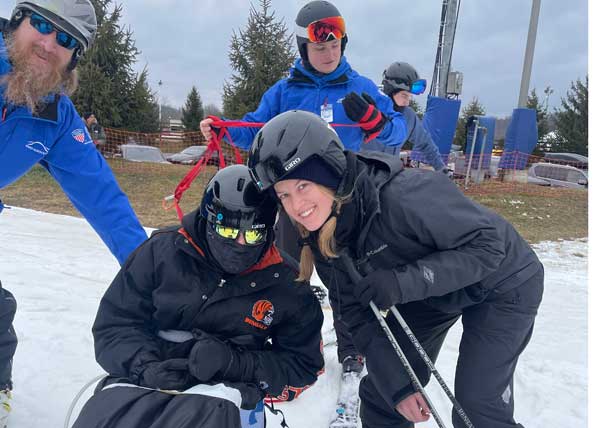 Camryn Yacks, adaptive skiing