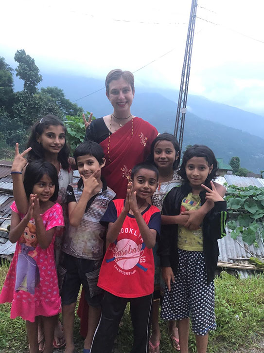 Emily Shanahan learned about sustainable farming on a trip to India.