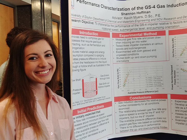 Shannon Hoffman, S.U.R.E. chemical engineering student