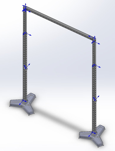 The team's final design for the Brixilated frame. 