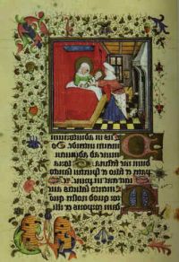 Birth of the Virgin; The Hours of Catherine of Cleves
