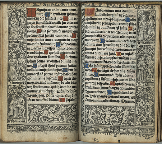 The Magnificat in a printed French Book of Hours for use of Rouen