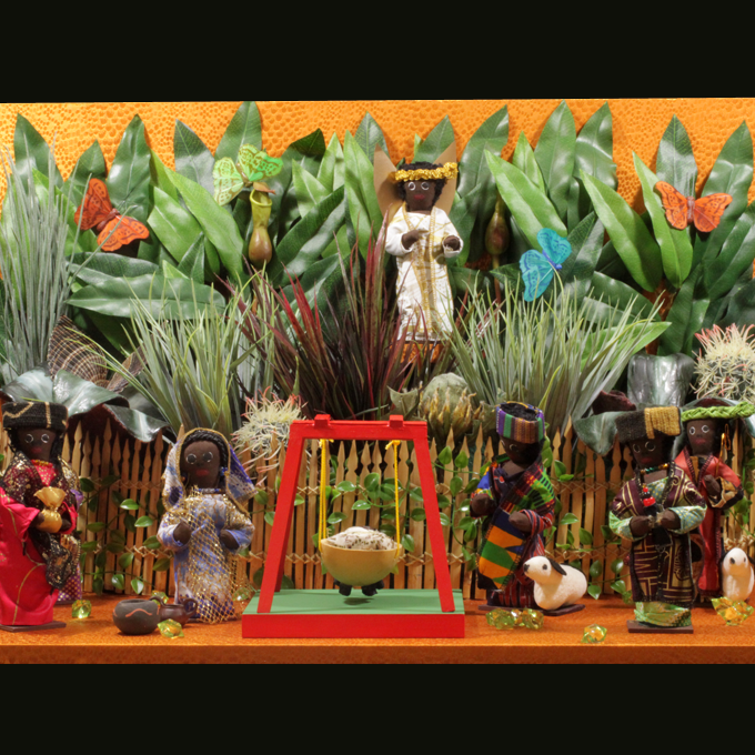 Ghana nativity set