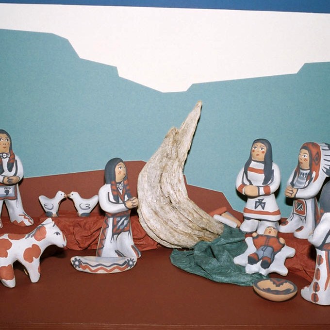 pueblo nativity set