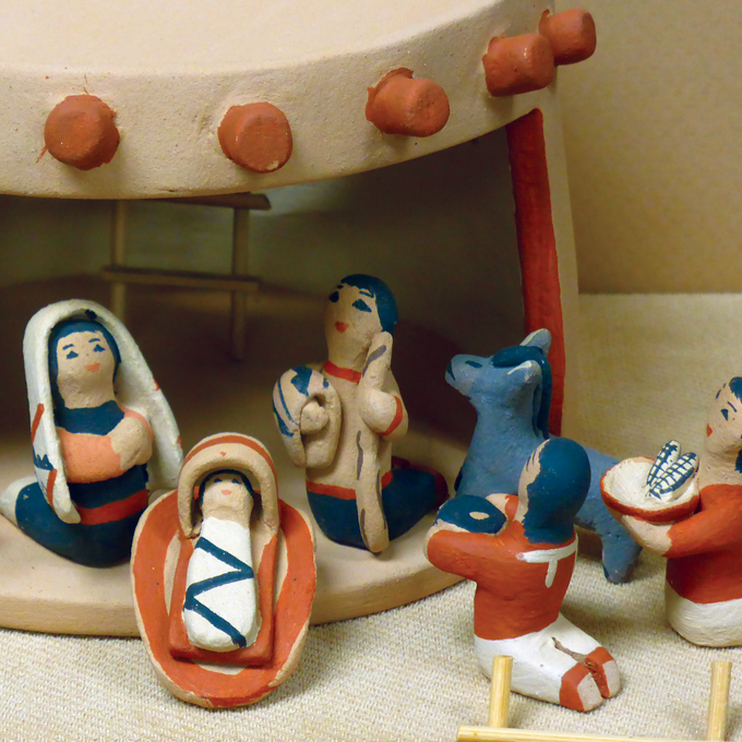 pueblo nativity set