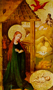 Nativity School of Stephan Lochner ca. 1410-1451 Munich, Bavarian state collection