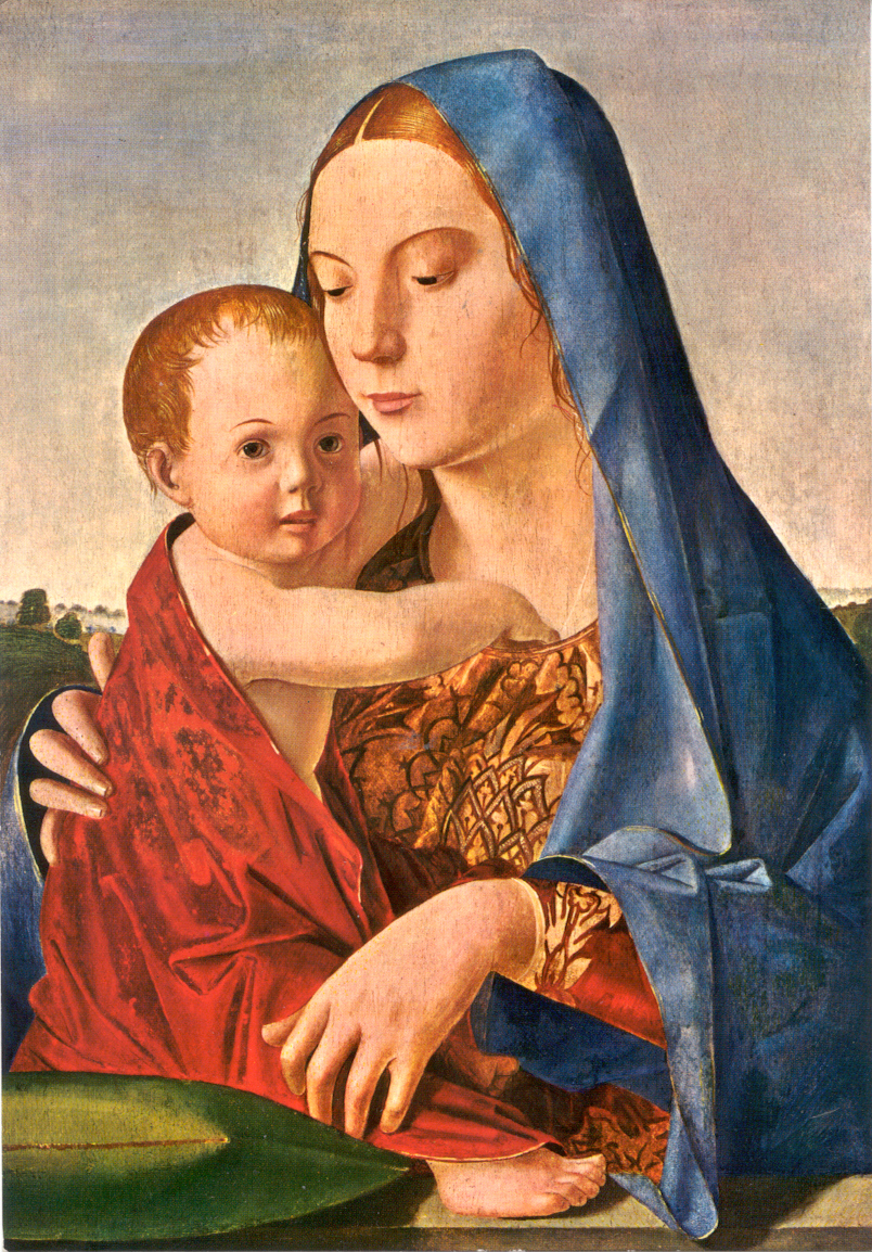 DA MESSINA, ANTONELLO, ca. 1430-1479,  MADONNA AND CHILD, 1475-1476, Washington, D C.: National Gallery of Art