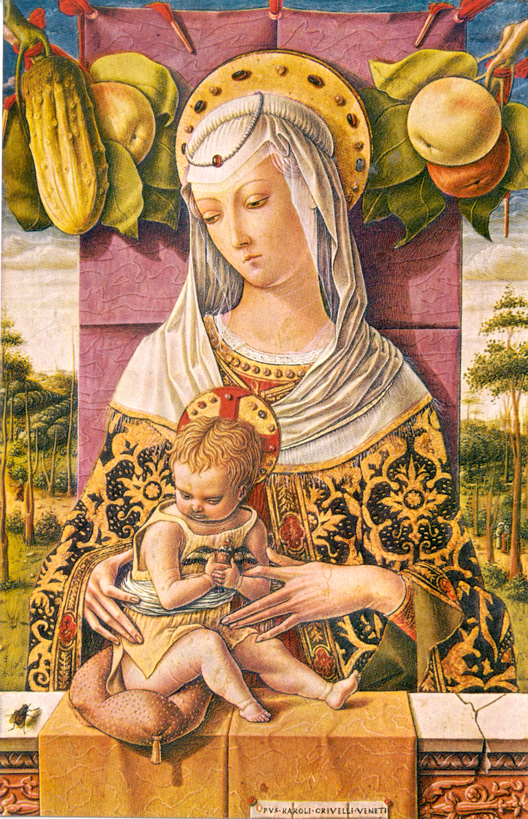 CRIVELLI, CARLO, 1430/35-1495,  MADONNA AND CHILD, 1472-1473, New York: Metropolitan Museum of Art