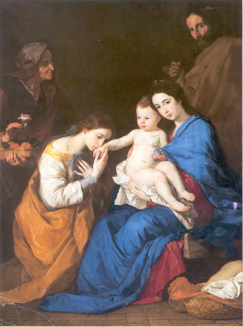 DE RIBERA, JUSEPE, 1591-1652,  HOLY FAMILY WITH SAINTS ANNE AND CATHERINE OF ALEXANDRIA, New York: Metropolitan Museum of Art