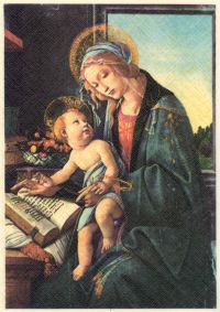Madonna and Child with Open Book Sandro Botticelli