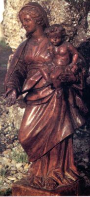 La Dame Blanche de Landemont Statue attributed to St. Louis-Marie de Monfort