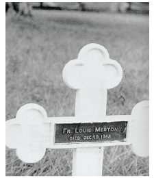 Thomas Merton's gravemarker in Gethsemani, Kentucky