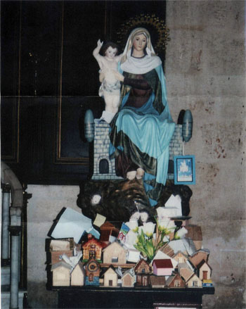 Photograph of the statue of Our Lady of Coromoto at Dominican Church in Havana, Cuba
